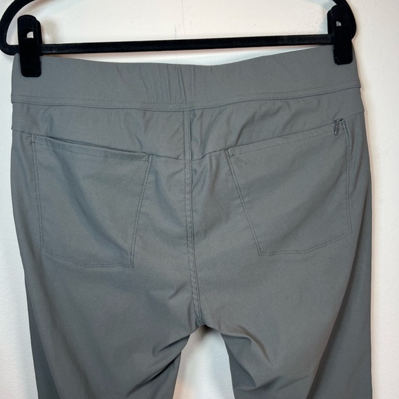 Toad & Co Womens Flextime Skinny Pants Gray Mid Rise Stretch Nylon Outdoor Sz 12 - Picture 4 of 14